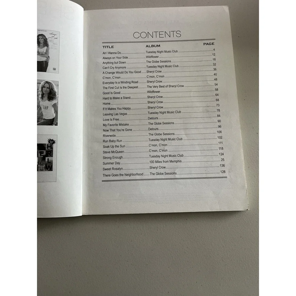 Sheryl Crow: Sheet Music Anthology :‎ Piano Vocal Guitar - paperback Crow, Sh...